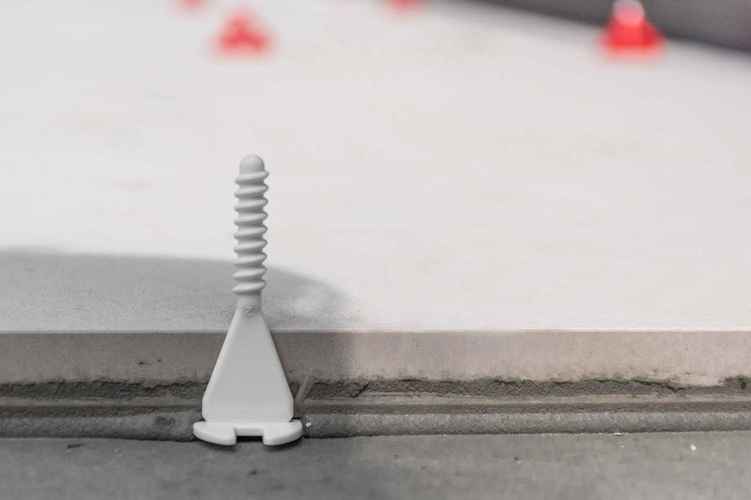 Twist-it Vorteilspack mit 1000 Gewindelaschen - 4 mm Fugenbreite - 3-22 mm Fliesenstärke - Flat-Pro