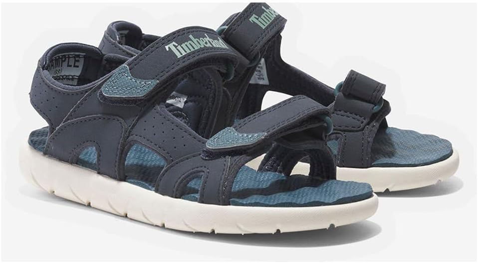 Timberland Unisex Kinder Perkins Row 2-Strap (Youth) Sandalen 23 EU Dunkelblau, 23 EU Dunkelblau