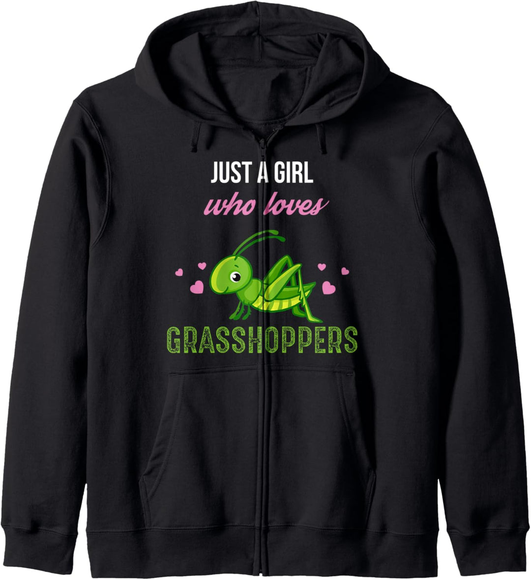 Just A Girl Who Loves Grasshoppers Gift - Women Grasshopper Kapuzenjacke