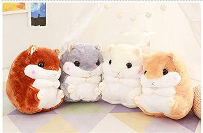 YunNasi 2 in 1 Hamster Kuscheltier Plüschtier Hamster Kissen mit Kuscheldecke Super Süsses Geschenk