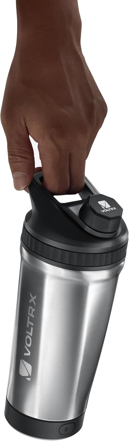 VOLTRX ChillMix Shaker Isoliertem Edelstahl - USB-C Aufladbarer Elektrischer Proteinshake-Mixer, Sha