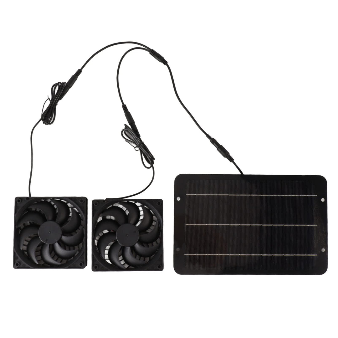 Focket Solarpanel betriebener Ventilator für Hühnerstall, 12V 10W wasserdichter Solarabzugsventilato