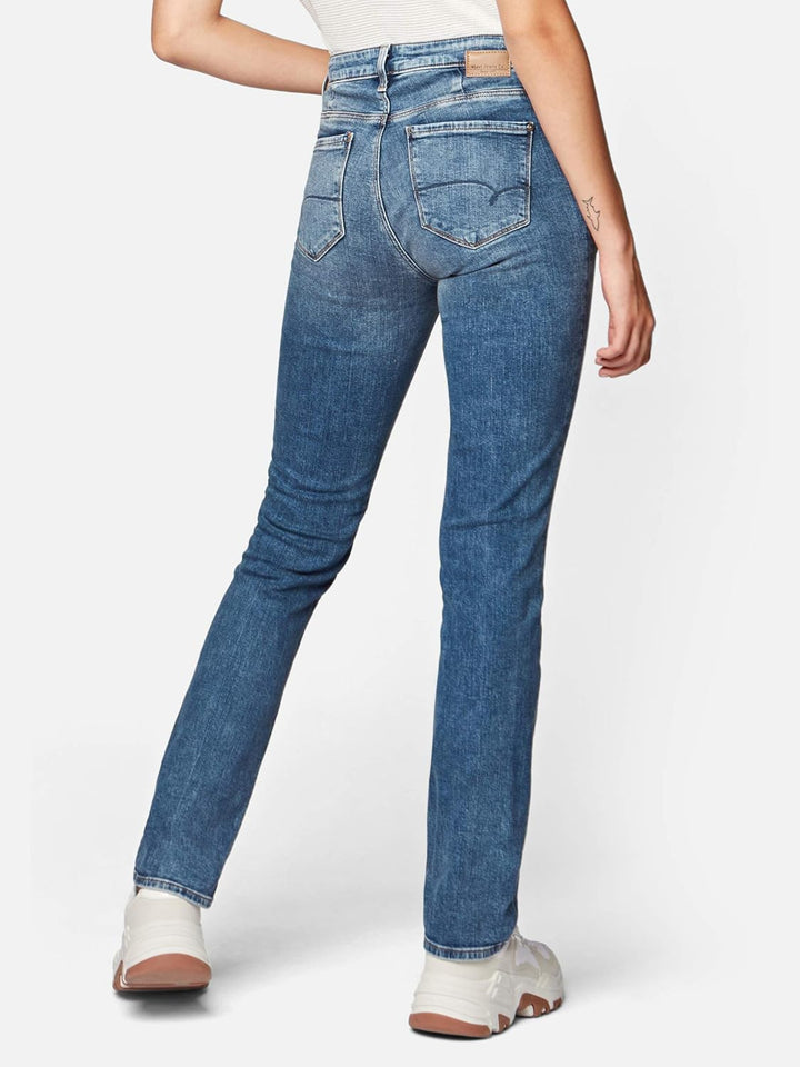 Mavi Women's Daria Straight Jeans 26W / 32L Blau (Mid Brushed Str 28922), 26W / 32L Blau (Mid Brushe
