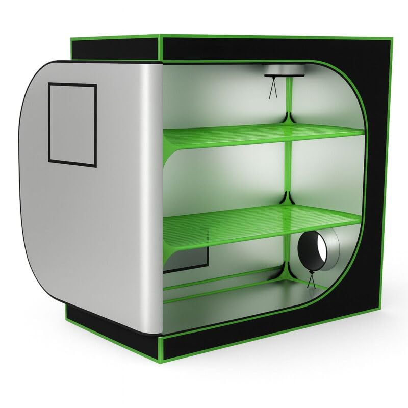 Weedness Dark Box Grow-Box für Indoor-Zucht 120x60x120 cm Propagator - Zuchtzelt Growschrank Growzel