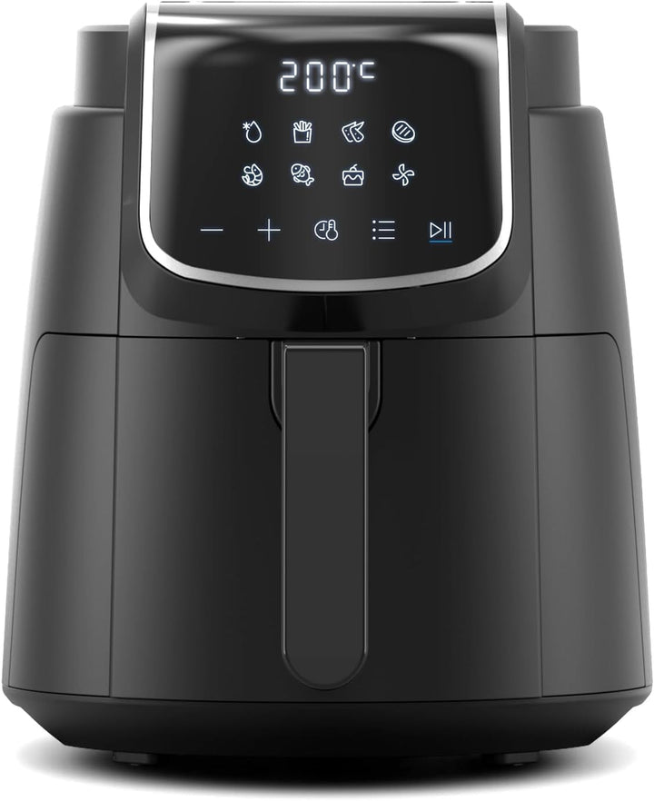 Midea MF-CN40C2 Heissluftfritteuse 4L, Ölfreie Airfryer 1500W, 8 Vorprogrammierte Kochmodi, 35-200℃,