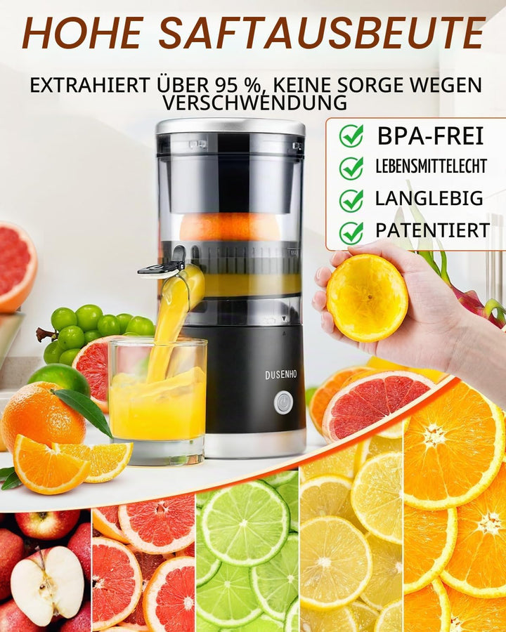 Zitronenpresse Elektrisch Orangenpresse Saftpresse Elektrisch Zitruspresse Tragbare USB-Aufladung Ju