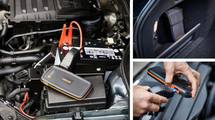 OSRAM BATTERYstart 200, KFZ Starthilfe, Lithium Batteriestarter 500A 12V für Motorrad & PKW mit Powe