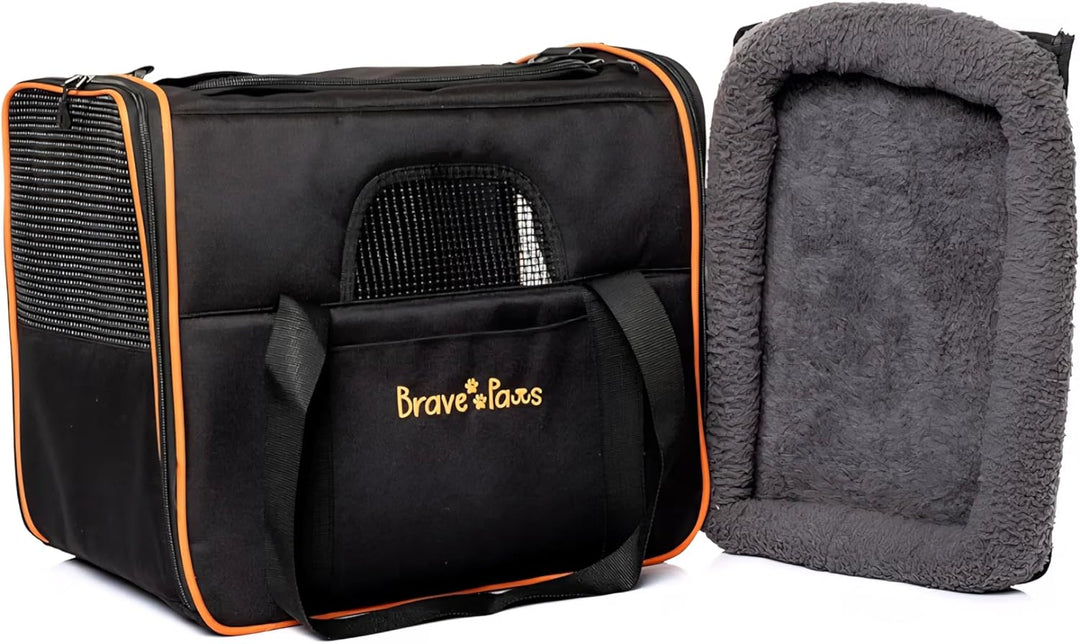 Brave Paws Tragetasche Haustier - Transporttasche Hund & Katze - Ideal für Katzen Transport & Hunde