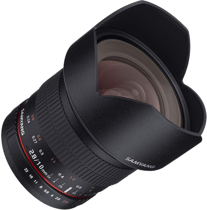 Samyang 881184 10mm F2.8 Objektiv für Anschluss FujiX Fuji X, Fuji X