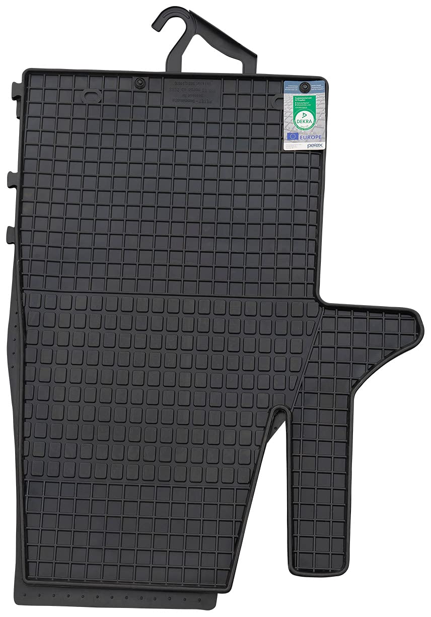 PETEX Gummimatten passend für T5 ab 05/2003 / T6 ab 06/2015 Führerhaus 3 Fussmatten schwarz 3-teilig