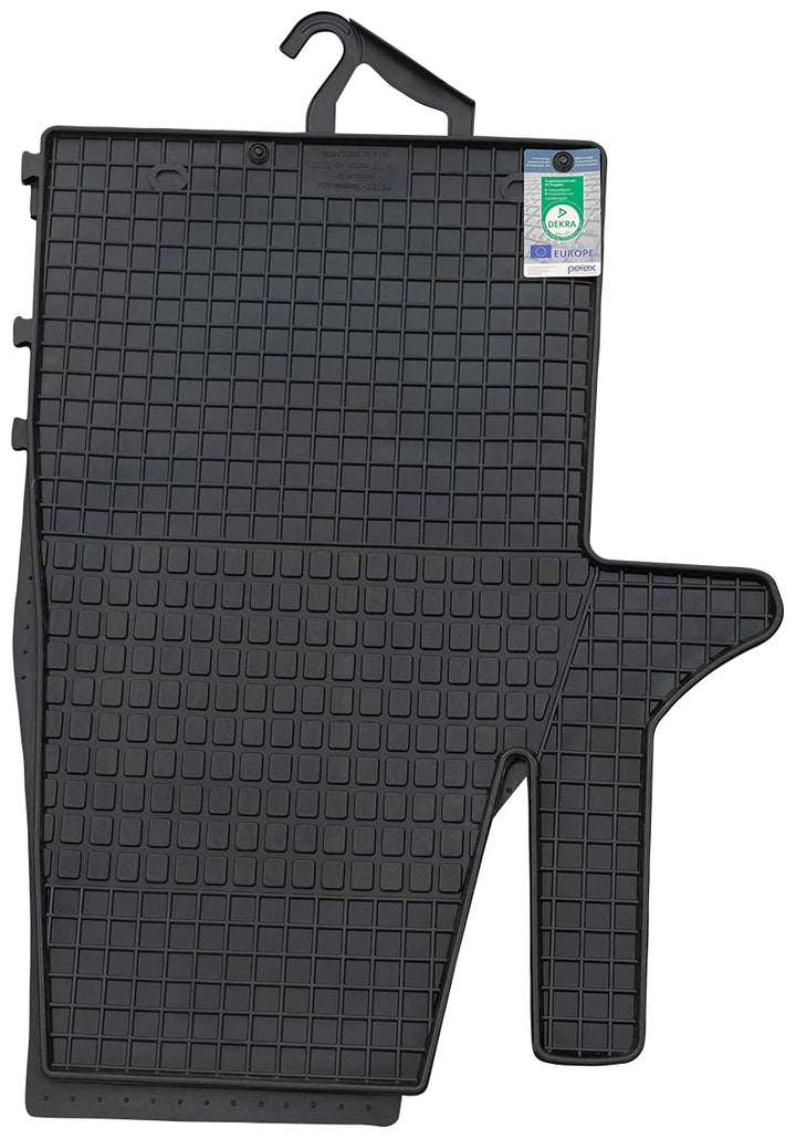 PETEX Gummimatten passend für T5 ab 05/2003 / T6 ab 06/2015 Führerhaus 3 Fussmatten schwarz 3-teilig