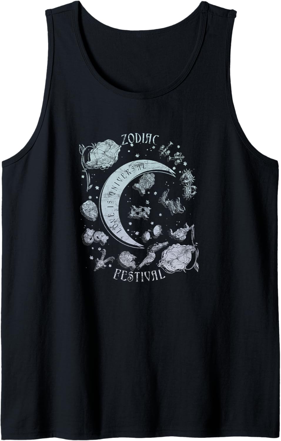 Zodiac Festival Moon & Roses Tank Top
