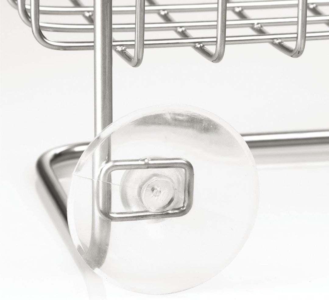 mDesign Duschablage zum Hängen über die Duschtür - Duschregal ohne Bohren zu montieren - Duschkörbe
