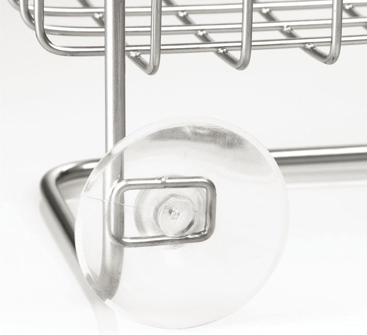 mDesign Duschablage zum Hängen über die Duschtür - Duschregal ohne Bohren zu montieren - Duschkörbe
