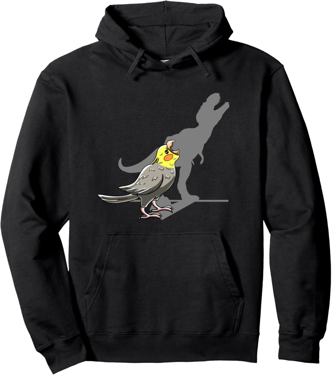 T-Rex Cockatiel Shadow Cockatoos Parrot Pet Bird Lover Gift Pullover Hoodie