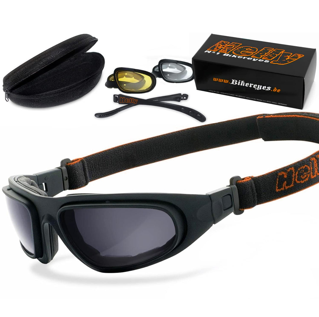 HELLY® - No.1 Bikereyes® | Motorradbrille, Multifunktionsbrille, Bikerbrille | beschlagfrei, winddic