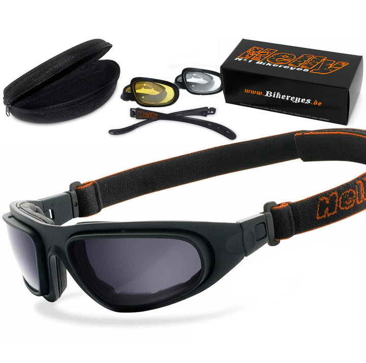 HELLY® - No.1 Bikereyes® | Motorradbrille, Multifunktionsbrille, Bikerbrille | beschlagfrei, winddic