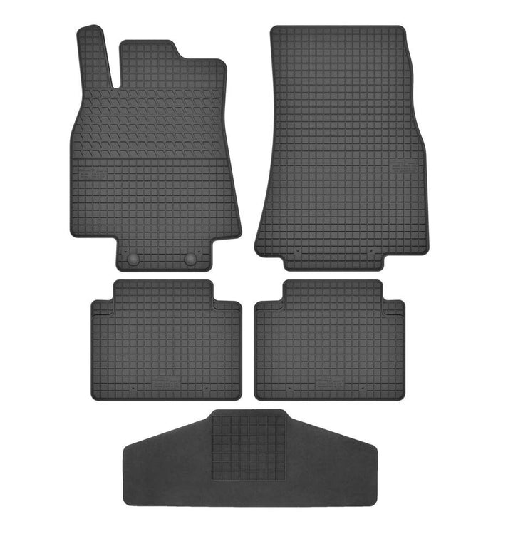 Fussmatten Vorne, Hinten + Tunnel Matte 5er Set für Mercedes Benz A-Klasse W169 2004-2012 Gummi Gumm