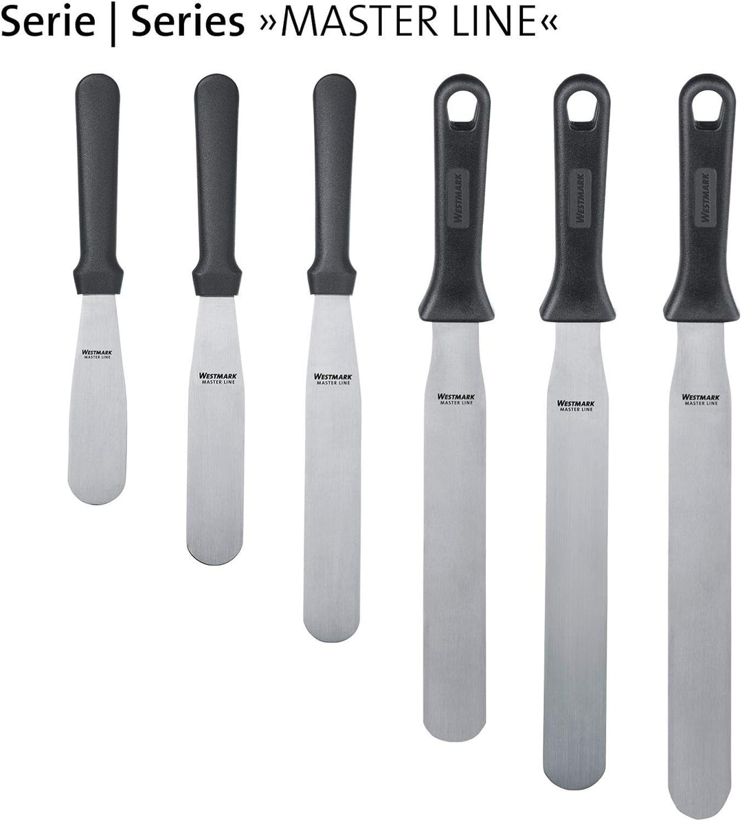 Westmark Profi-Streichpalette/Konditorenmesser, Gerade, Flexibel, Klingenmass: 3,5 x 30,5 cm, Länge: