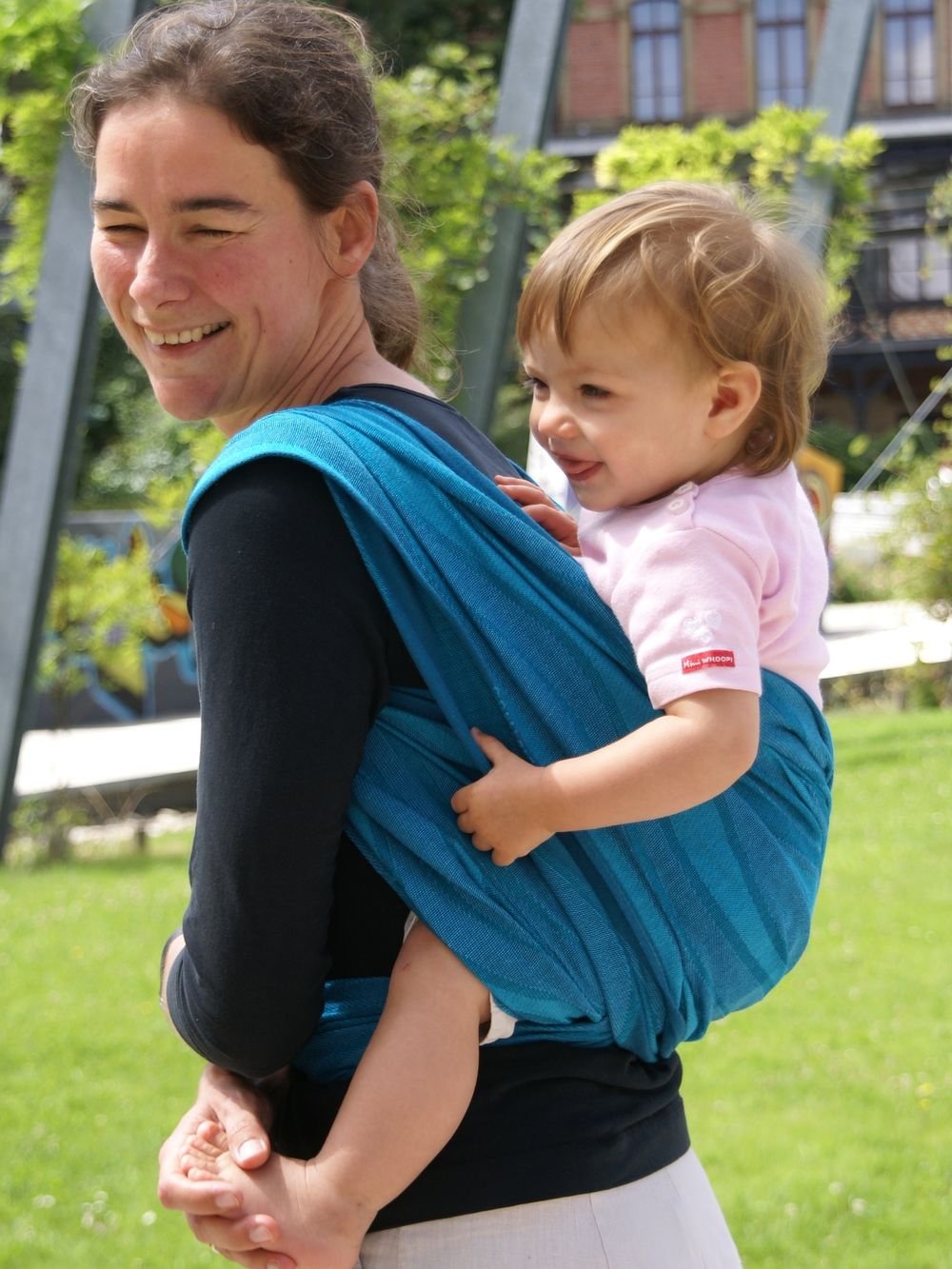 Didymos 447007 Babytragetuch, Modell Wellen acqua, Grösse 7