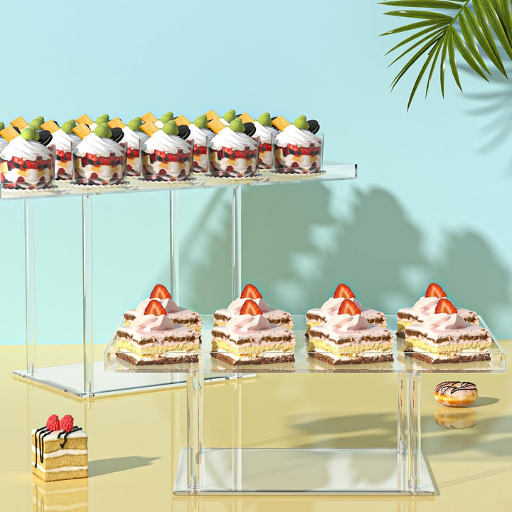 Yokawe Dessertständer-Set, Cupcake- und Gebäck-Serviertabletts, Plätzchen, Kuchen- und Süssigkeitenp