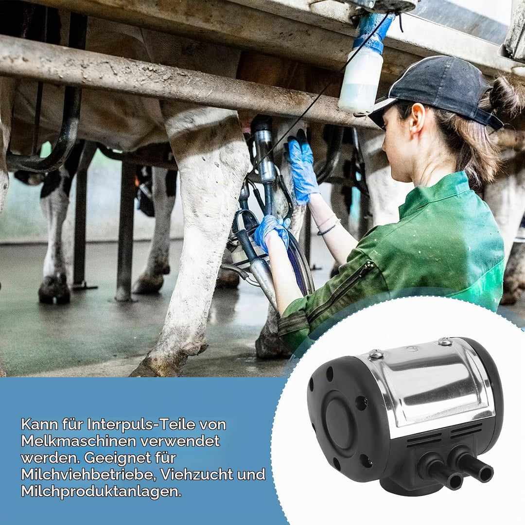 UKCOCO Pulsator für Kuh Milker Melkmaschine Edelstahl Milch Milker 50 bis 180 ppm einstellbare Gesch