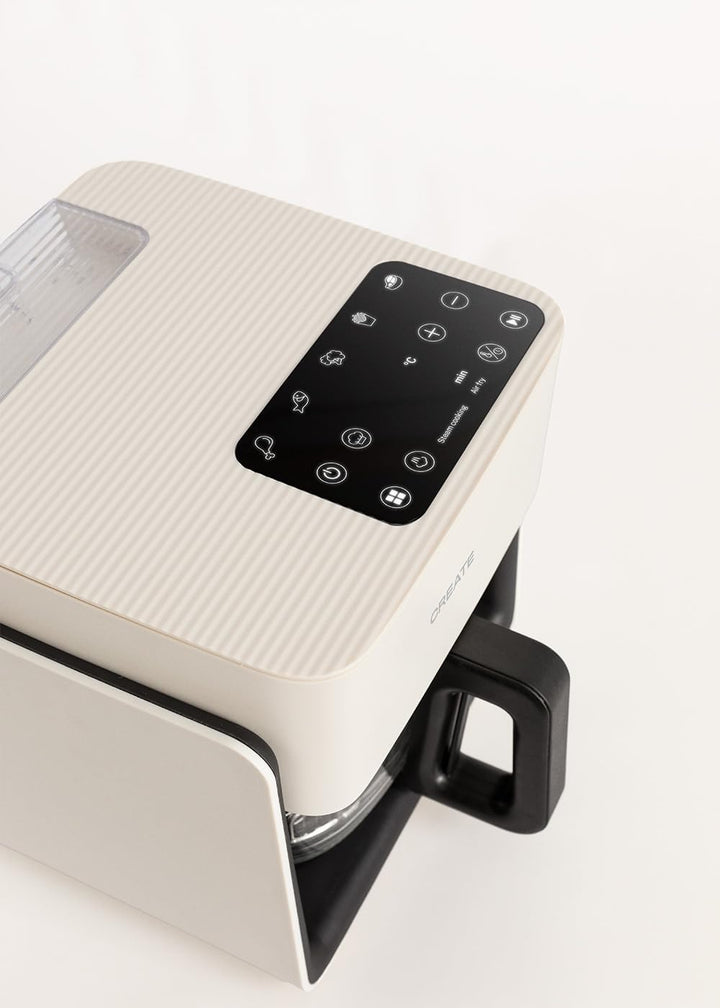 CREATE/AIR FRYER MIST/Ölfreie Heissluftfritteuse 4.2L mit Wasserdampfgarer Cremeweiss/Fassungsvermög