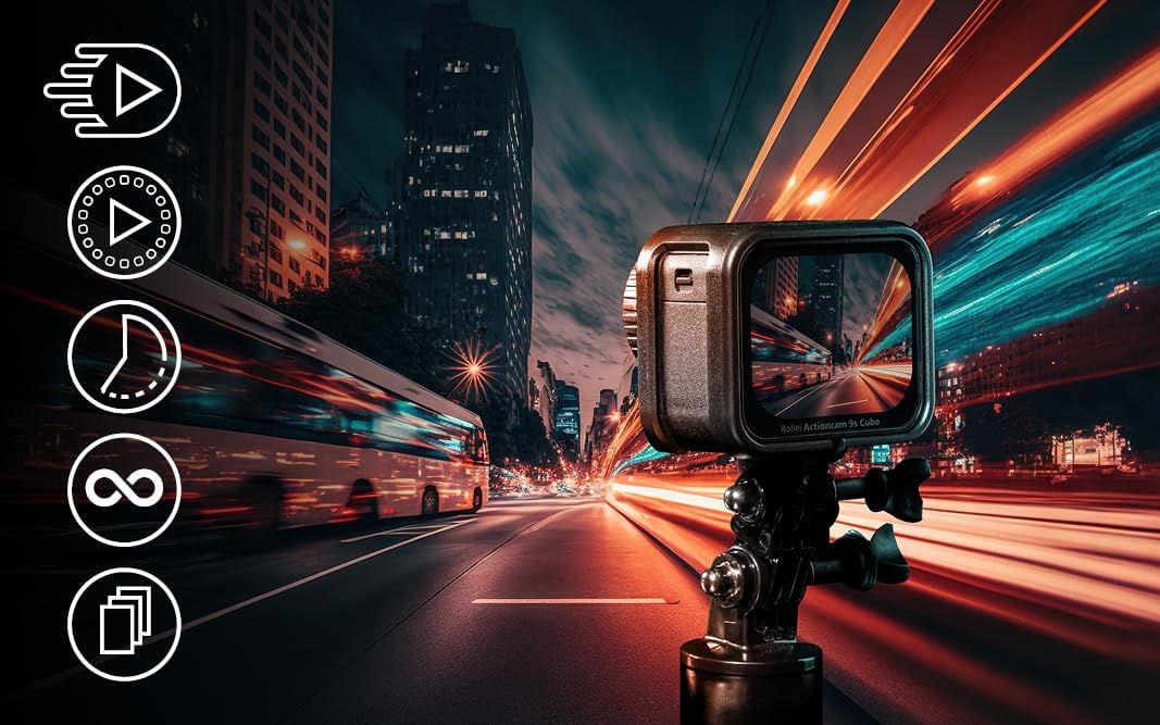 Rollei Actioncam 9s Cube: Brillante 4K Action, Wasserdicht bis 21m, Mini-Design, Touchscreen & Bilds