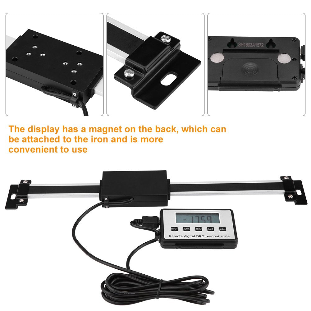 0-200mm genaue Ausleseskala Digital Linear Scale LCD Auslesekit für Fräsmaschinen Drehmaschinen Schn