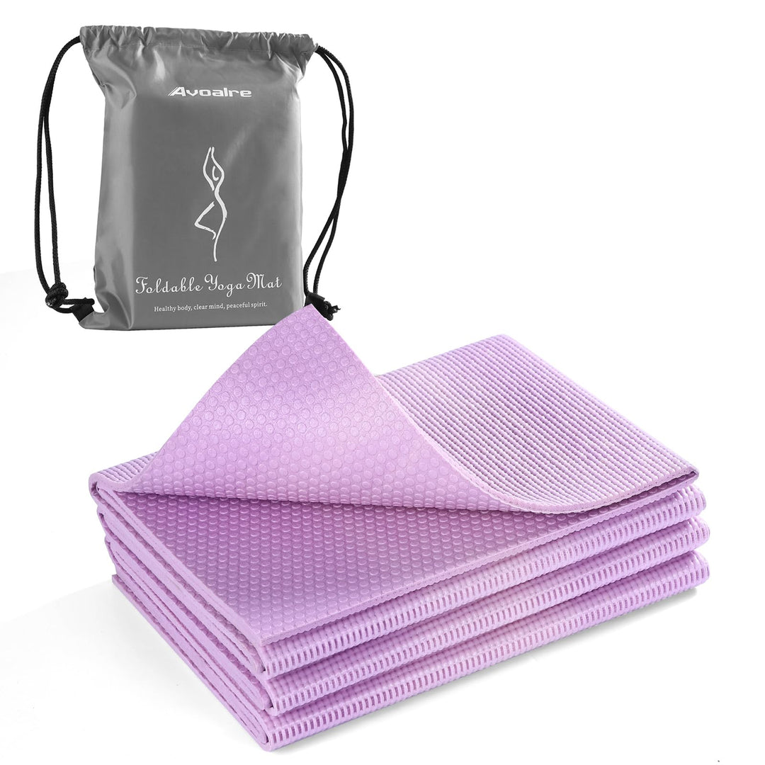 Avoalre Yogamatte rutschfest,173 X 61CM Tragbare Trainingsmatte 5MM,reise Yogamatte faltbar Gymnasti