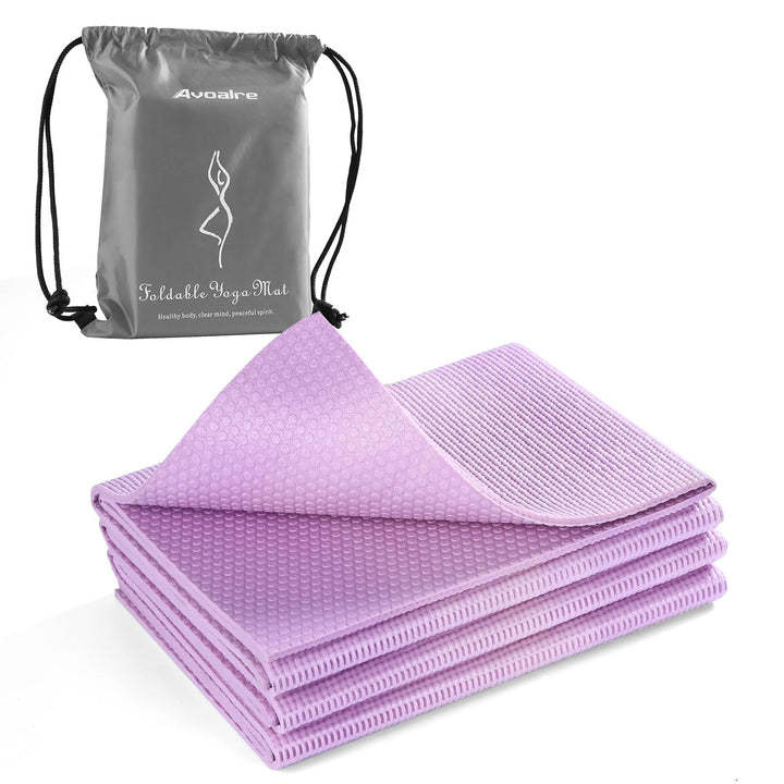 Avoalre Yogamatte rutschfest,173 X 61CM Tragbare Trainingsmatte 5MM,reise Yogamatte faltbar Gymnasti