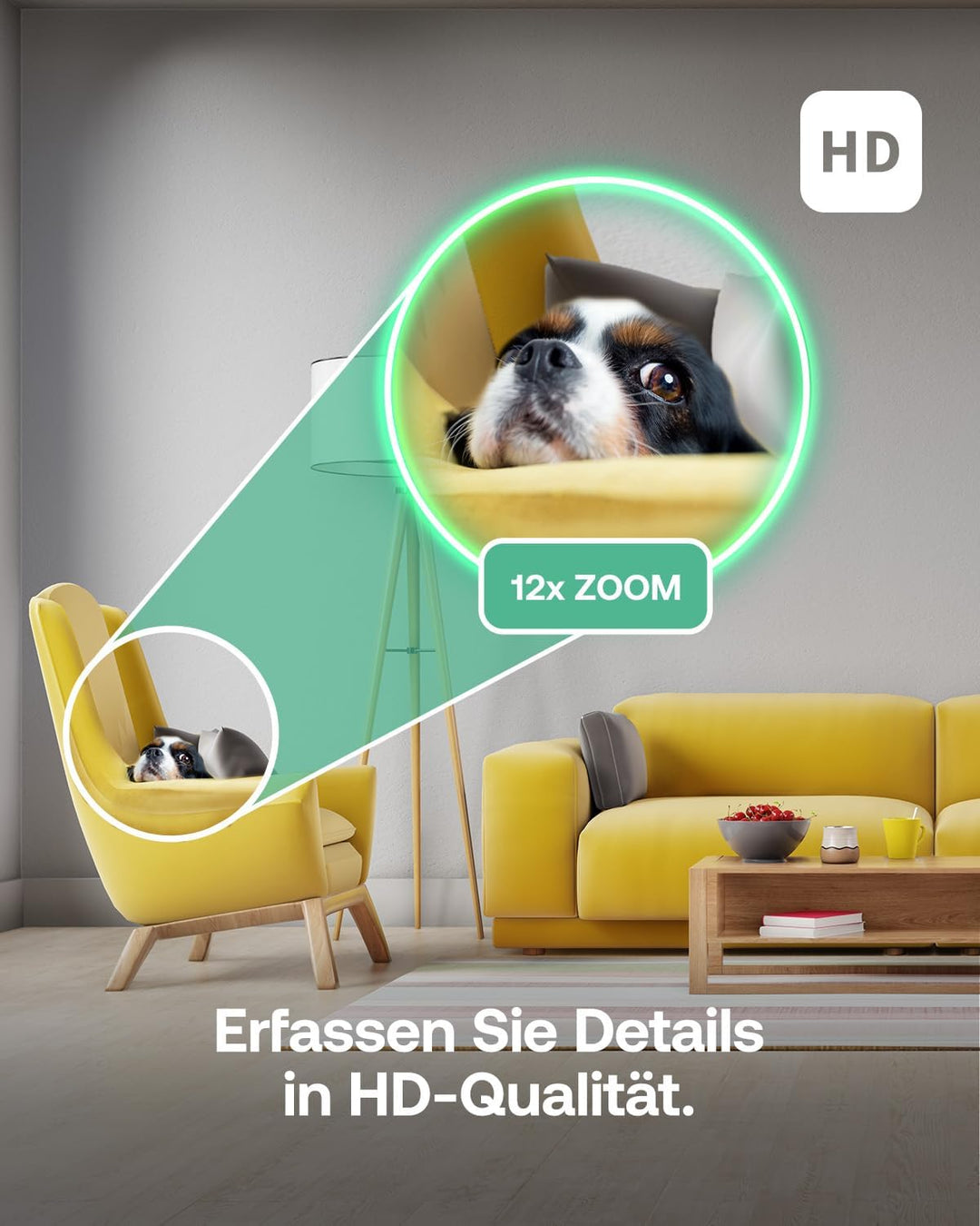 Arlo Indoor 3 HD PTZ Überwachungskamera Innen, 2er Set, HD Video, 360º Schwenkbar, 2-Wege-Audio, Bew