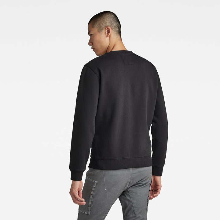 G-STAR Herren Raw. Felt R Sw Sweats, Schwarz (Dk Black D23480-d425-6484)