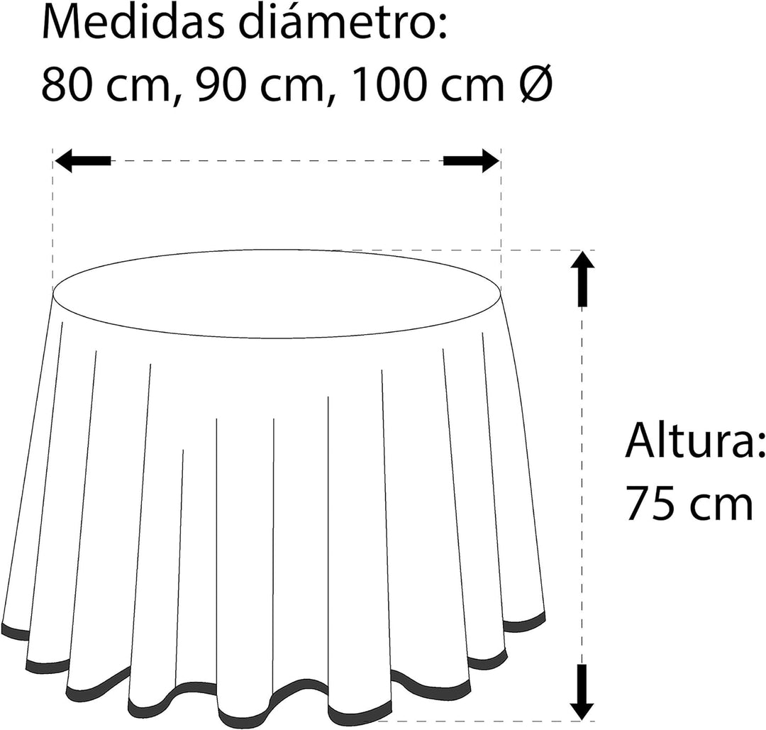 Martina Home Ribera Rock für Tisch Camilla 75x100x1 cm ekrü, 75x100x1 cm Ekrü