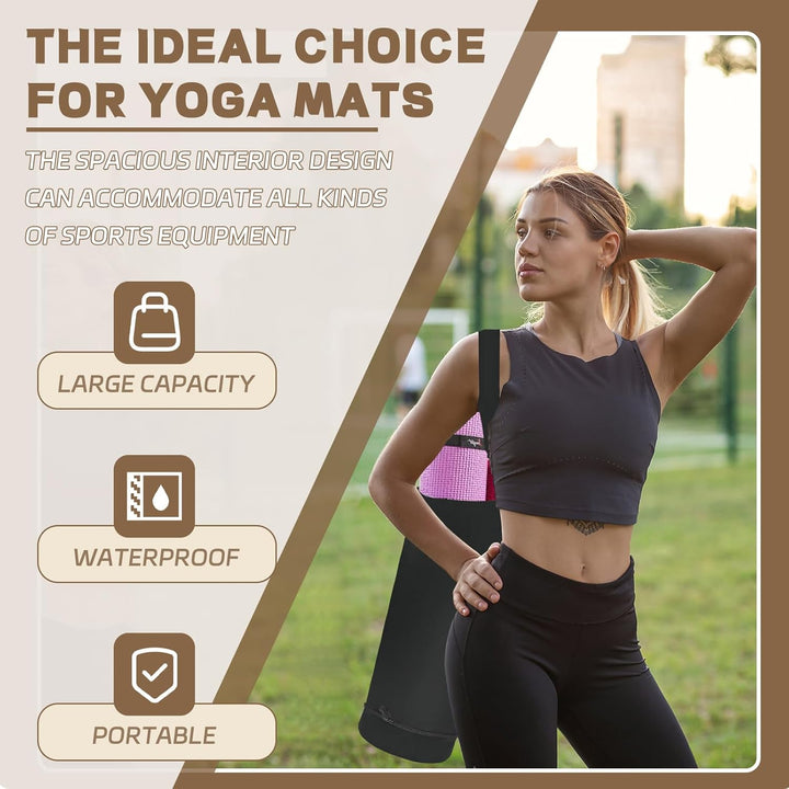 Yogamatten-Tasche, Yogamatten-Tragetasche, passend für die meisten Matten, multifunktionale Tragetas
