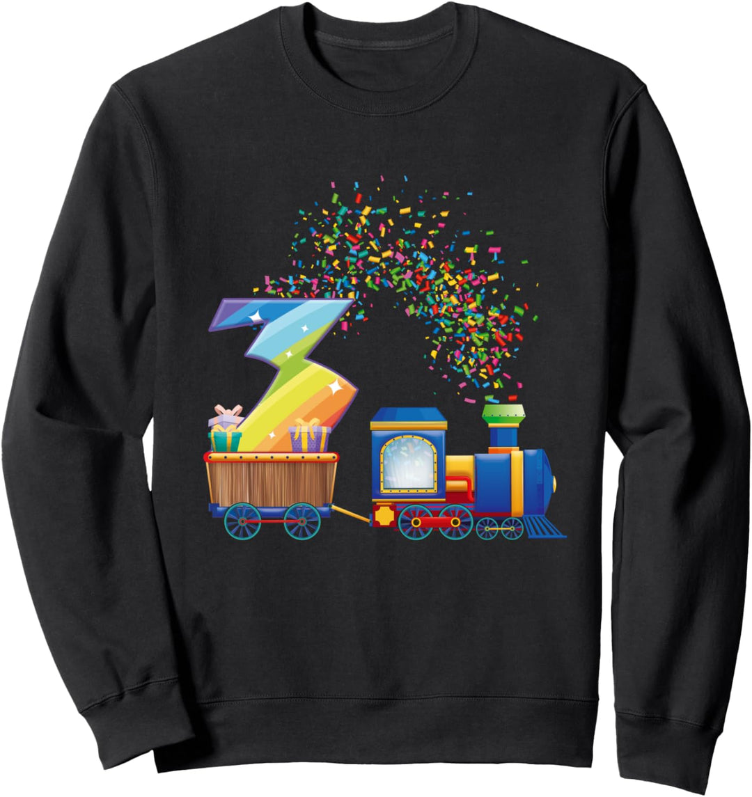 3. Geburtstagzug - Kinder, Jungen & Mädchen - Drei Jahre Alt Sweatshirt