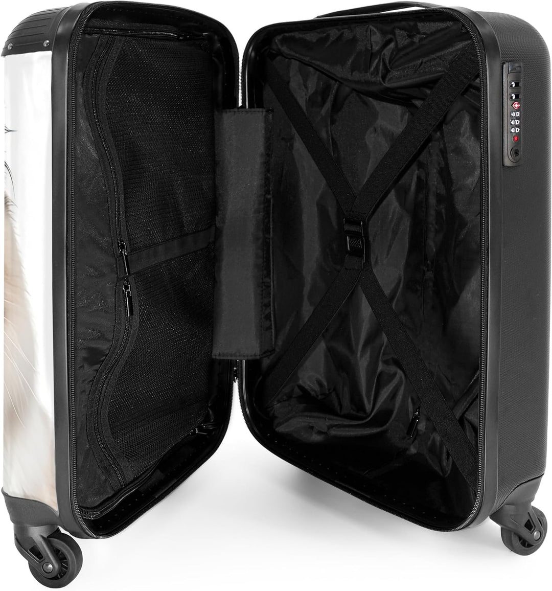 NoBoringSuitcases.com® Handgepäck, Hartschalenkoffer mit TSA Schloss, Trolley, Reisekoffer, Carry on