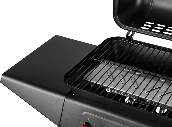 TEESA TSA0080 Gas-Grill, 2 Brenner, schwarz