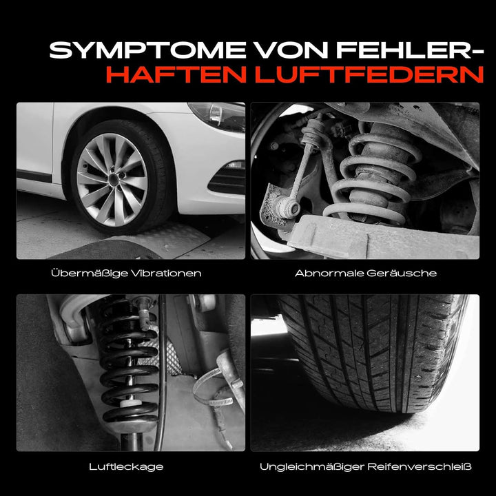 Frankberg Luftfederbein Luftfederung Vorne Links Kompatibel mit X166 2012-2015 W166 2015-2018 W166 2