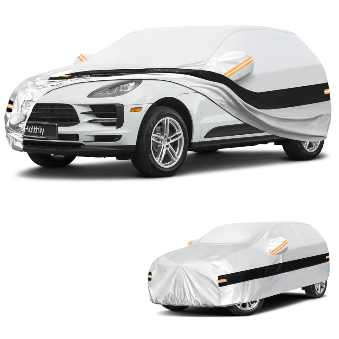 Autoabdeckung SUV Passend für Porsche Macan（2014-2026） 10 Schichten Vollgarage Auto Abdeckplane 100%