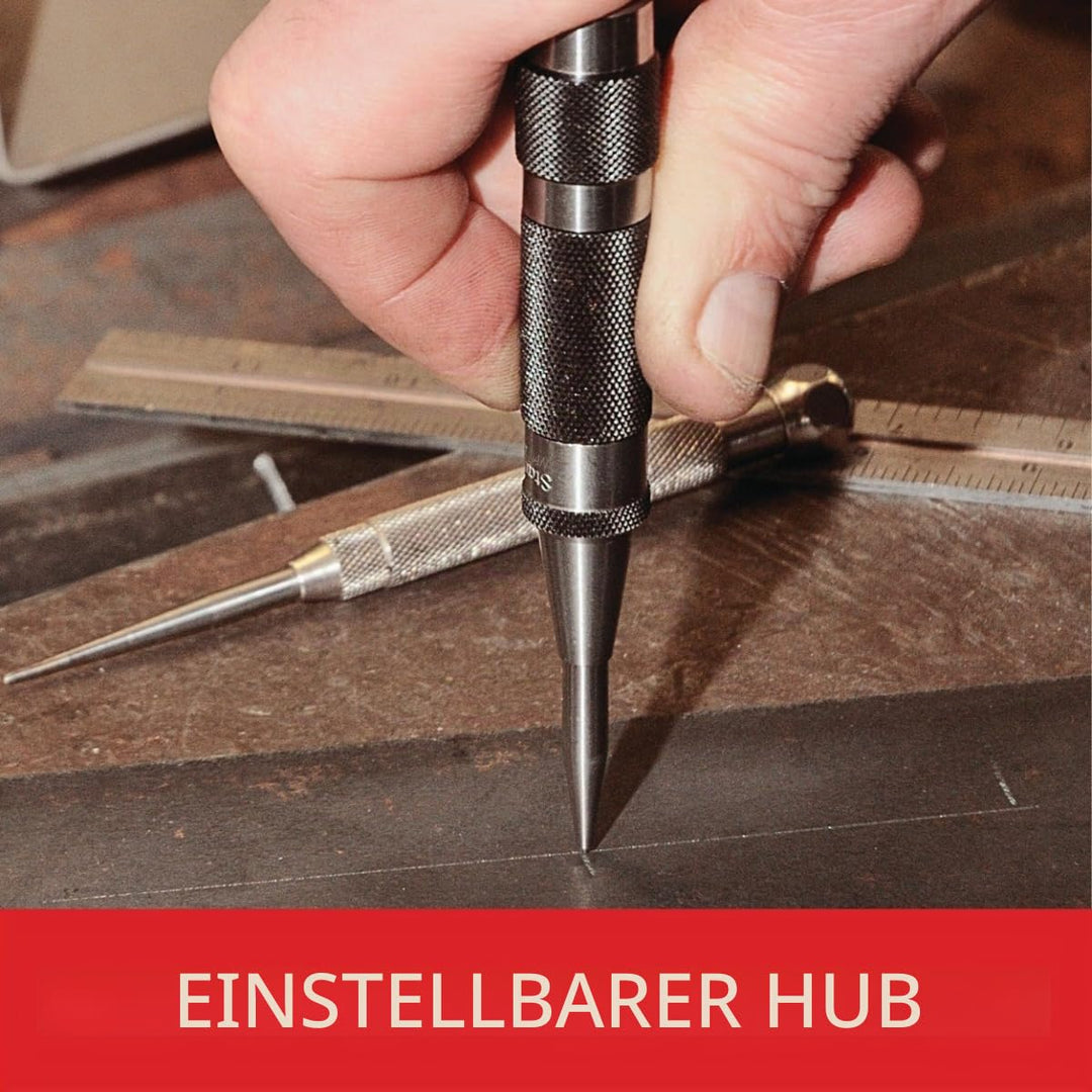 Starrett Automatikkörner mit justierbarer Schlagkraft, Länge 130 mm, Durchmesser 17 mm, Heavy Duty