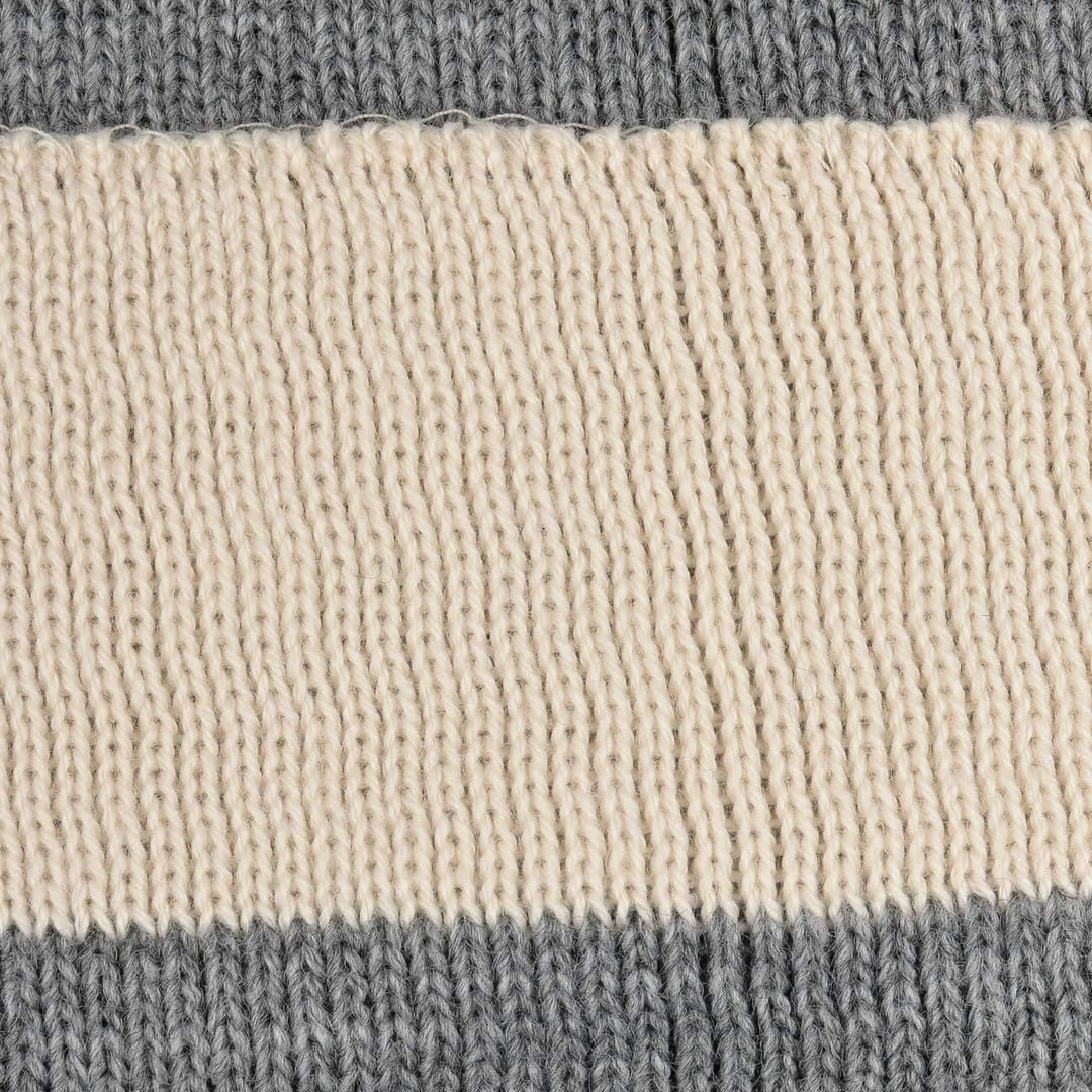 LIERYS Mono Stirnband Damen/Herren 8 cm breit - Made in Germany - dreilagiges Strickband gefüttert m