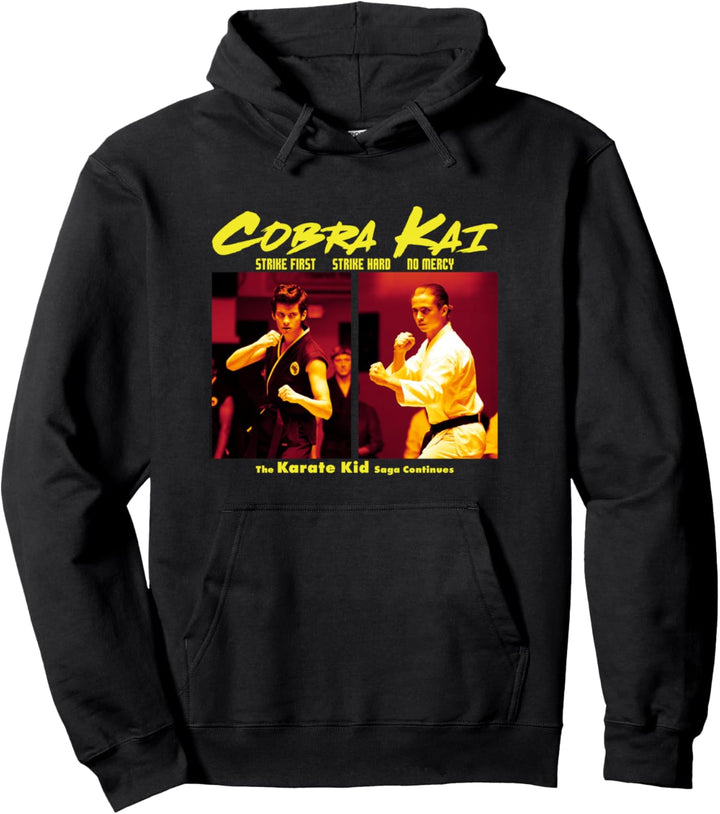 Cobra Kai Die Saga setzt Poster fort Pullover Hoodie