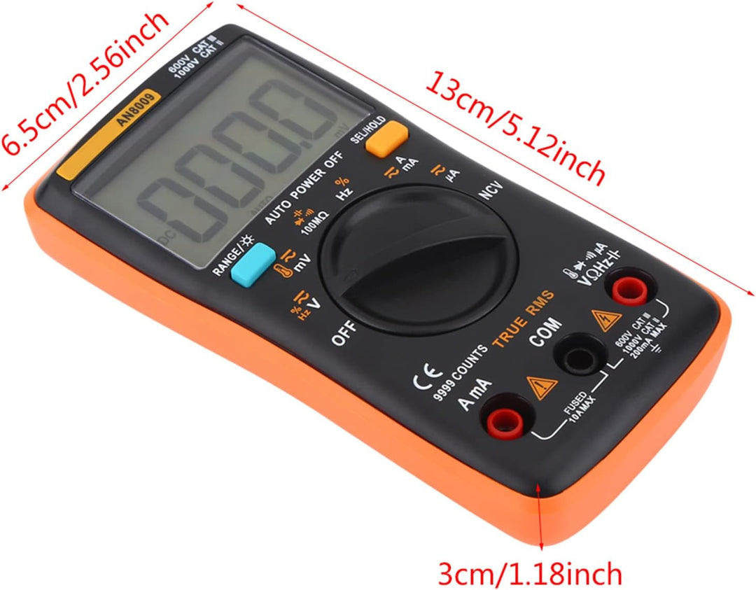 Autoanging Multimeter ANENG AN8009 Digital Multimeter mit Testsonden AC / DC Spannung Elektronischer