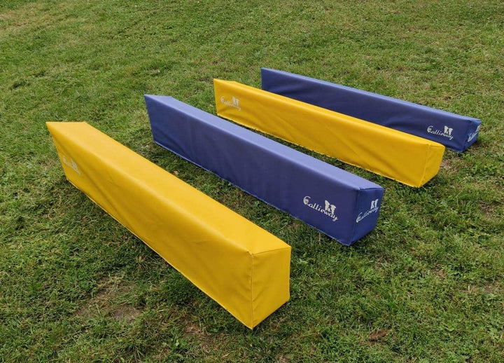 Callieway® Agility Soft-Weitsprung Sosipiri - Agility Long-Jump - FCI konform (gelb/blau ohne Eckste
