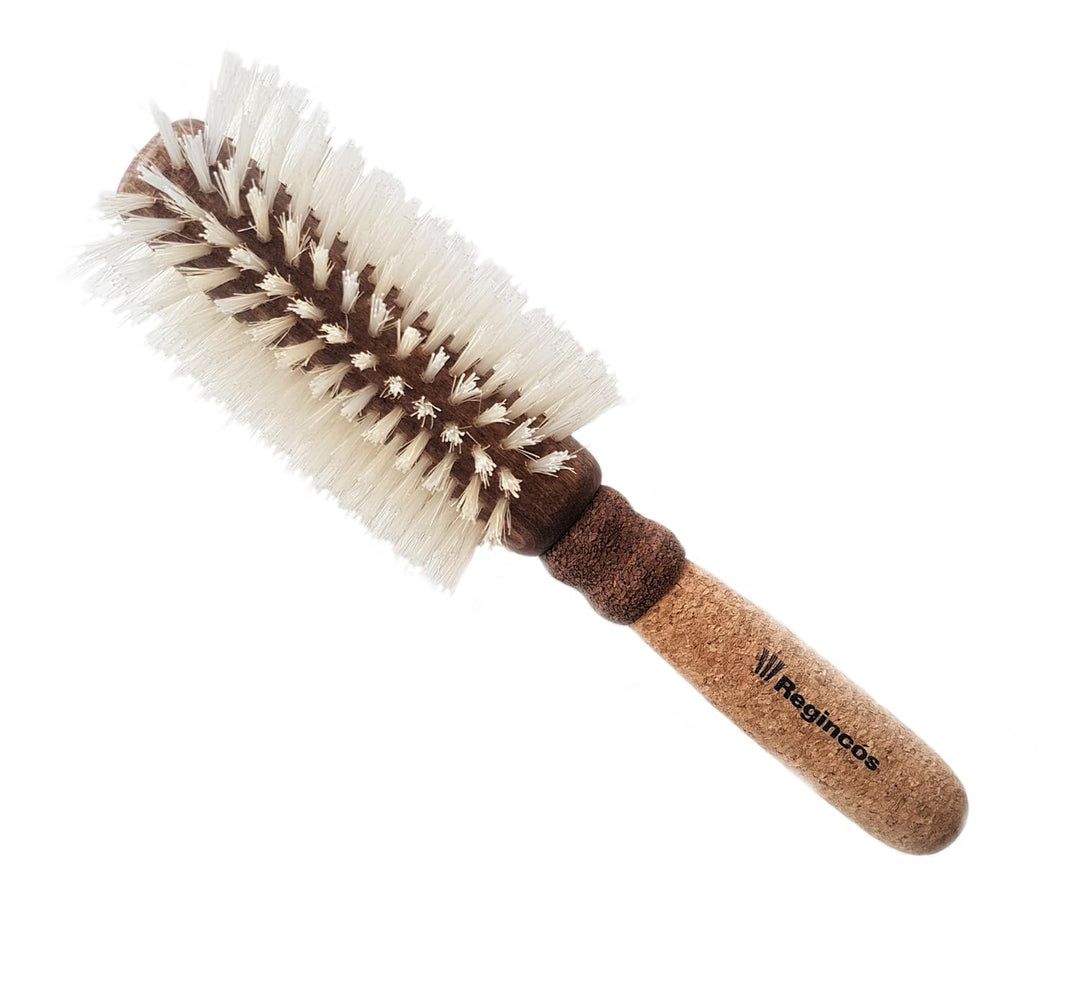 Rundbürste mit Wildschweinborsten, gross, mit Korkgriff, 65 mm, Blond Rundbürste L 26/65 mm LARGE, L