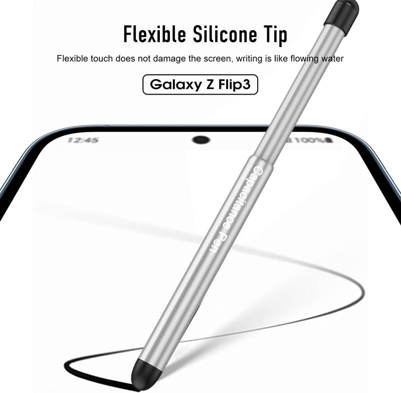 COQUE Galaxy Z Flip 3 Hülle, aufklappbare All-Inclusive-Hülle mit gehärtetem Displayschutz|Stift ber