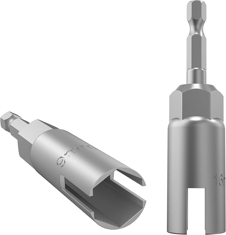 2 Stück 1/4 Zoll Sechskantschaft Mutter Treiber Power Flügelmutter Bohrer Bit Steckschlüssel Kit Sch