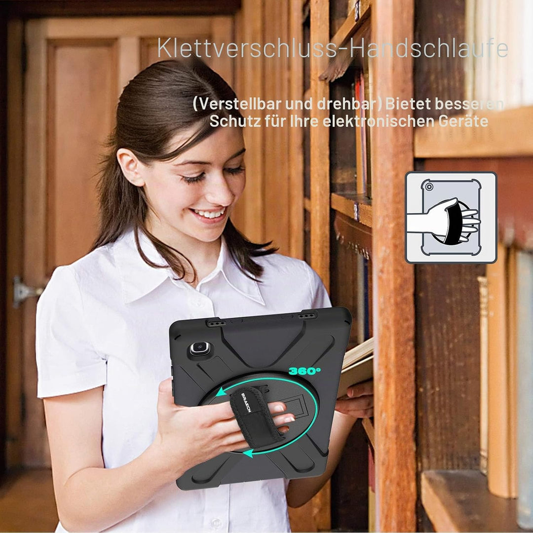 BRAECN für Galaxy Tab A7 Hülle - Samsung Tab A7 10.4" 2020/2022 Schwarz | Stossfeste Schutzhülle, 36