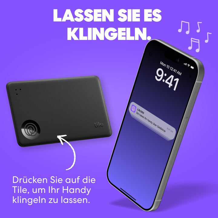 Tile by Life360 Slim (2024) – Geldbörsenfinder, Bluetooth-Tracker und Gegenstandsfinder für Gepäckan